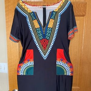 African print women’s dress